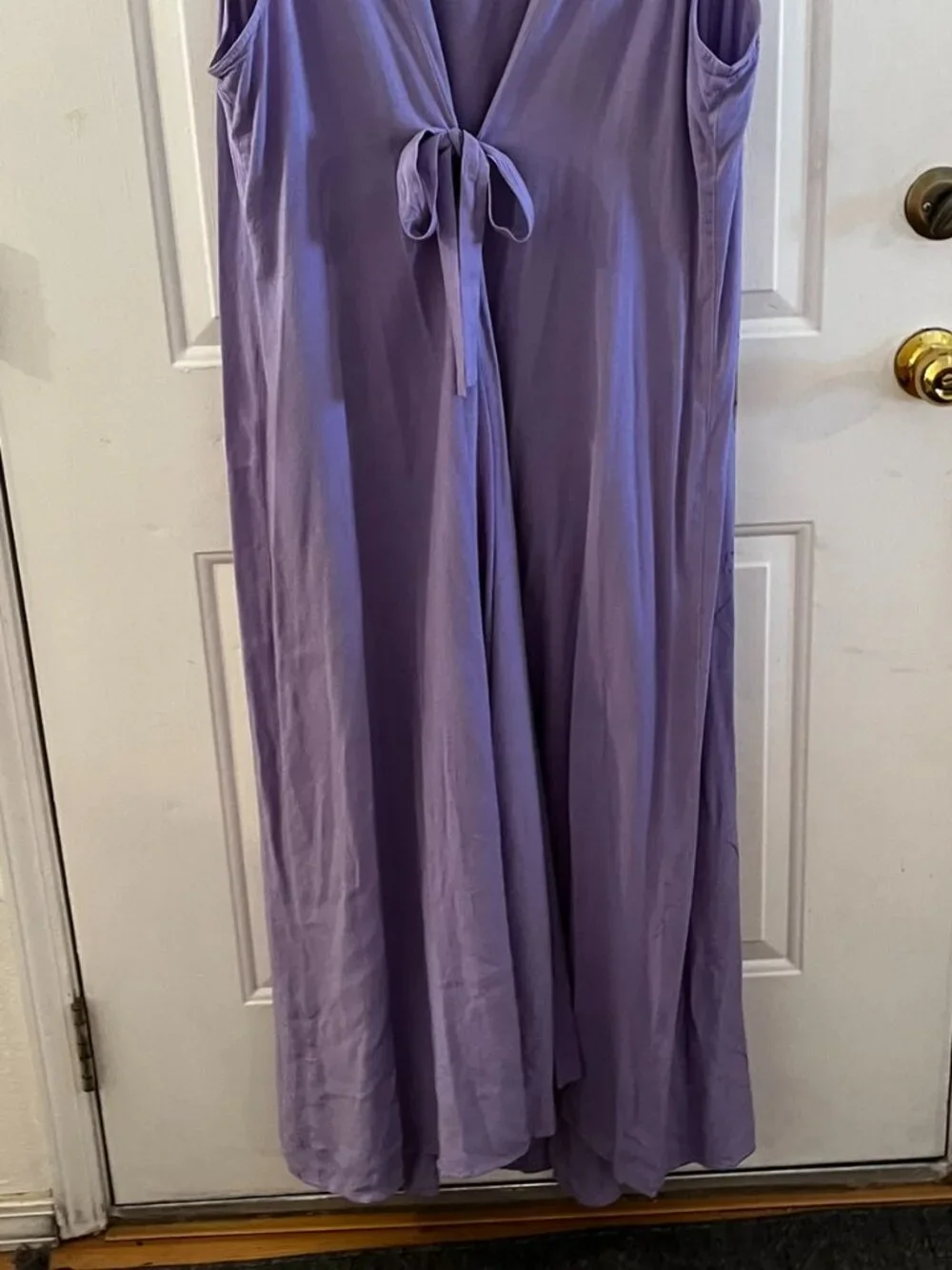 Holy Clothing Woman's Plus-Size Purple Boho Bohemian Hippie Maxi Dress Sz 5x - Picture 3 of 8
